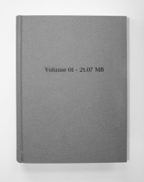 Volume01 / Das Buch als analoges Speichermedium für digitale Daten